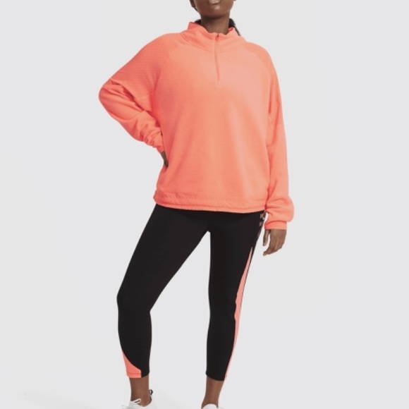 Nike Air Midlayer Women’s Running Top – Bright Mango/Reflective Silver - Picture 5 of 11